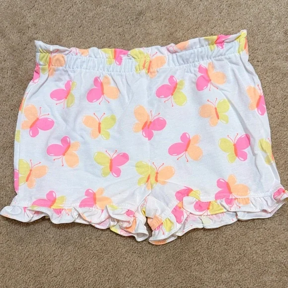 Little Lass Peach and White Floral Set - Picture 4 of 4